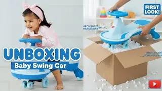 Unboxing the Best Baby Swing Car! 🏎️ Assembly & First Ride 