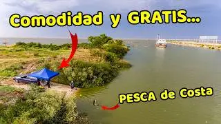 Pesca de Costa - LUGAR GRATIS  Mucha Comodidad Naturaleza y muy buena pesca en el Rio de la Plata 🔥🎣