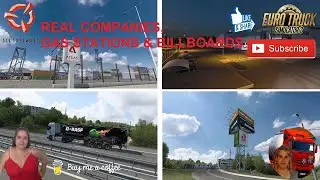 Euro Truck Simulator 2 (1.46) REAL COMPANIES, GAS STATIONS & BILLBOARDS v1.0 [1.46]+ DLC's & Mods
