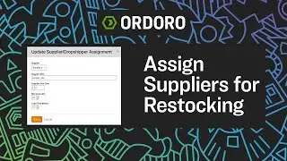 How to Assign Suppliers for Restocking in Ordoro