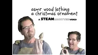 ASMR Wood Turning a Christmas Ornament.  Very peaceful.  Very Relaxing.