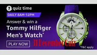 Amazon Morning Today Quiz Anwers 31 December 2020