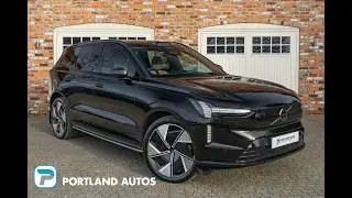 2025/74 VOLVO EX90 ULTRA AWD IN ONYX BLACK METALLIC WITH NORDICO QUILTED CHARCOAL/CARDAMOM INTERIOR