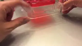Putting Cuboid feeder body on the suction bar demonstration for window mounting style