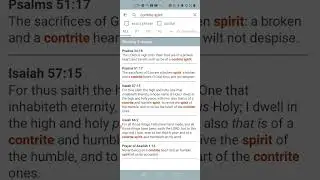 A healthy fear and contrite spirit 