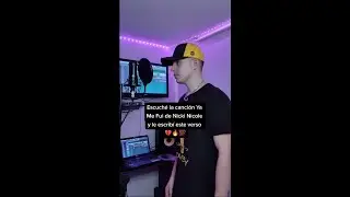 Escuch&eacute; YaMeFui de Nicki Nicole y les escrib&iacute; este verso 🖤