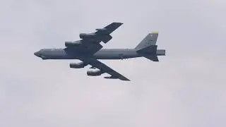 Third B-52 flyby at Minot Air Force Base, North Dakota.