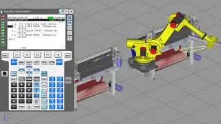 Robotic rubber edge placement simulation - Fanuc Robot - Roboguide