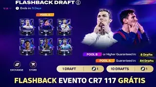 🤯EVENTO FLASHBACK 🚨x50 TOKENS DE DRAFT!COMO PEGAR CR7 117 GR&Aacute;TIS NO FC MOBILE 26 🎁🔥