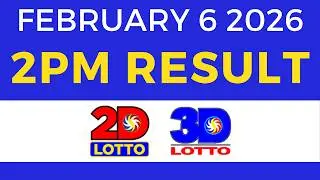 2pm Lotto Result Today February 6 2026 2D 3D Lotto