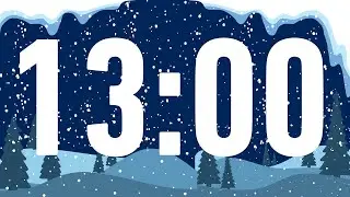 Winter Themed 13 Minute Timer Video | Snowy Day | Classroom Timer | Winter Vibes | Wintery Countdown