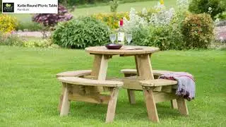Katie Round Picnic Table by Zest (Animated Assembly Guide)