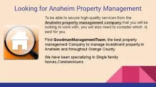 Anaheim Property Management