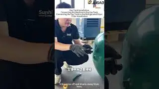 Screw air compressor installation tutorial