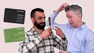 Teaching my boss how to style his hair! | Featuring Kevin Murphy men's haircare
