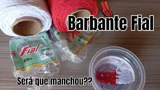TESTE DE MANCHA! SER&Aacute; QUE ESSE BARBANTE FOI APROVADO? VEM CONFERIR!! MICHELE CROCH&Ecirc;S 🧶