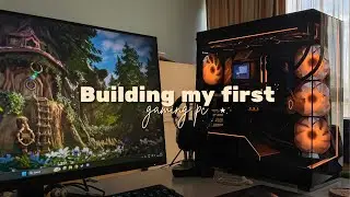 building my first gaming pc | black aesthetic | mid-range, rtx 5070, valkyrie v360 ✨