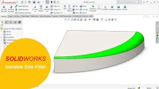 Variable Size Fillet on Solidworks| Solidworks Tutorials for Beginners| solidworks Exercises