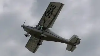Ikarus C42 takeoff at Airfield Spitzerberg | D-MUKE