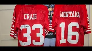 Reebok Throwback 1990 San Francisco 49ers Jerseys | Signed Roger Craig and Joe Montana