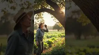 Brave Farmer and Tiny Cat 😿🌳 | Heartwarming AI Short Story#FunPlatterRiddles #AIQuickStory