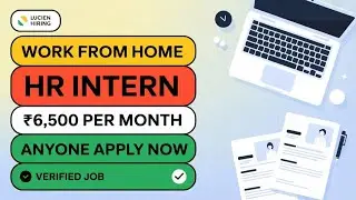 Lucien Solutions Work From Home Jobs 2025 | HR Intern | Freshers Apply | Online Jobs | Verified