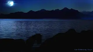 🎧The Gentle Sound of Waves Coming from the Moonlight Beach | Wave Sounds