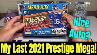My Last 2021 Prestige Football Mega Box! Well... How Did I Do?!