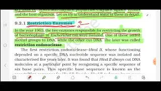 Restriction Enzymes Hind 2 Eco R1..
