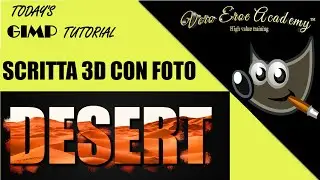 TUTORIAL GIMP - TESTO 3D CON FOTO - SEMPLICISSIMO