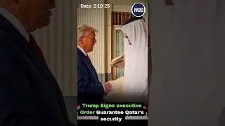 Trump Signs Executive Order Guarantee Qatar's Security. #subscribe @Nubindia