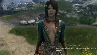 Skyrim Mod PS4: WITCHER 3 FEMALE ARMORS REDONE : TRISS DRESS (CBBE) - PS4 Port by Gluptino, Credits: