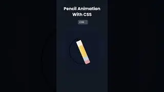 Pencil Animation With HTML CSS #webdevelopment #css #csseffect