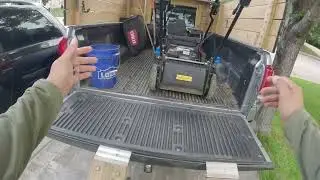 How I load my lawn care equipment on My truck