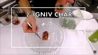 Char & beurre blanc at 2* Igniv by Andreas Caminada - Bad Ragaz, prepared by Silvio Germann