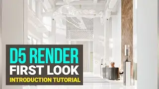 D5 Render First Look - Real Time Raytracing Renderer - Introduction Tutorial