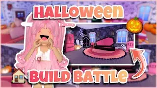 🎃 HALLOWEEN BUILD BATTLE 🏠 | ft. Cat Pinklefin | ROBLOX OVERLOOK BAY