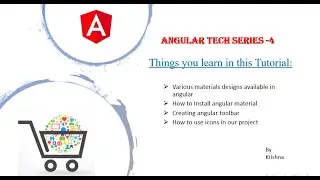 Angular Tutorial - 4 (Angular Material Navbar/Toolbar | Angular Routing)