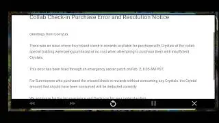 🌟😃[Info] Collab Check-in Purchase Error and Resolution Notice😃🌟 - Summoners War