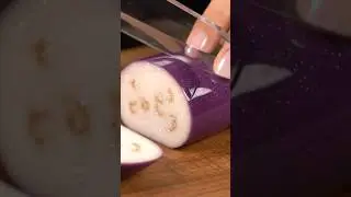 Slicing Glass Vegetables - ASMR
