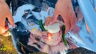 🏕 Local food of Afghanistan (Bamyan🏞Chicken feed🍗 in hardened soil (🍗مرغ کلوخی)