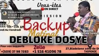 &Eacute;MISSION BACKUP MATINAL/PRI&Egrave;RE MIDI:DEBLOKE DOSYE: SEGN&Egrave; KASE KOD MECHAN YO/ AP&Ocirc;TRE JUSME JORDANIE