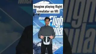 Imagine playing flight simulator on VR 😂 #relatable #viral #vr