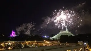 Wishes Fireworks Finale from Contemporary Resort - Magic Kingdom Fireworks HD
