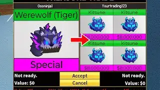 Trading The NEW Werewolf (Tiger) Fruit In Blox Fruit! INSANE OFFERS🤯🔥