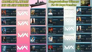 Modern Warships Giveaway Winners Select!
