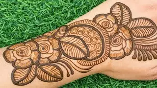 Full Hand Floral Mehndi Design 🌿 | Easy & Clean Arabic Mehndi for Beginners