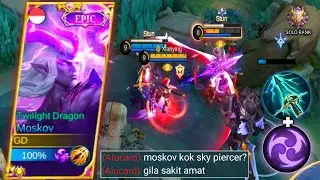 MOSKOV SKY PIERCER? SESAKIT APA DAMAGENYA? NEW BEST BUILD & EMBLEM! TOP GLOBAL MOSKOV | - MLBB