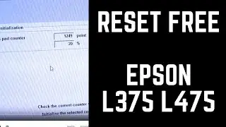 Como resetar Almofadas Epson L375 L475 Epson piscando, download Reset L375 L475
