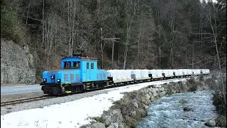 Breitenauerbahn Lokalbahn E-Lok E3 von Mixnitz nach Breitenau und retour 11. 2. 2021 Video zvg.